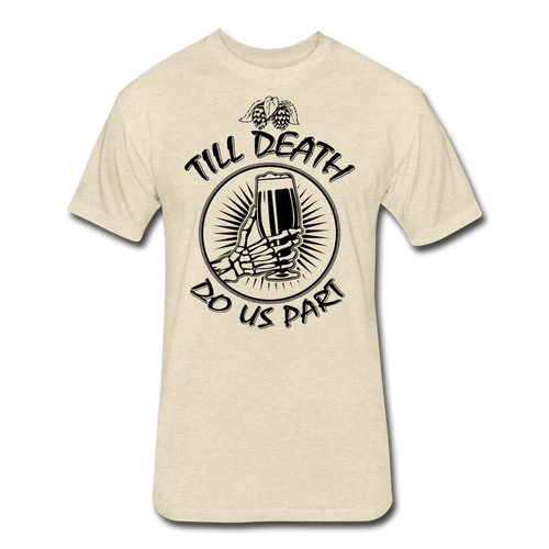 Fitted Cotton/Poly T-Shirt by Next Level - heather cream