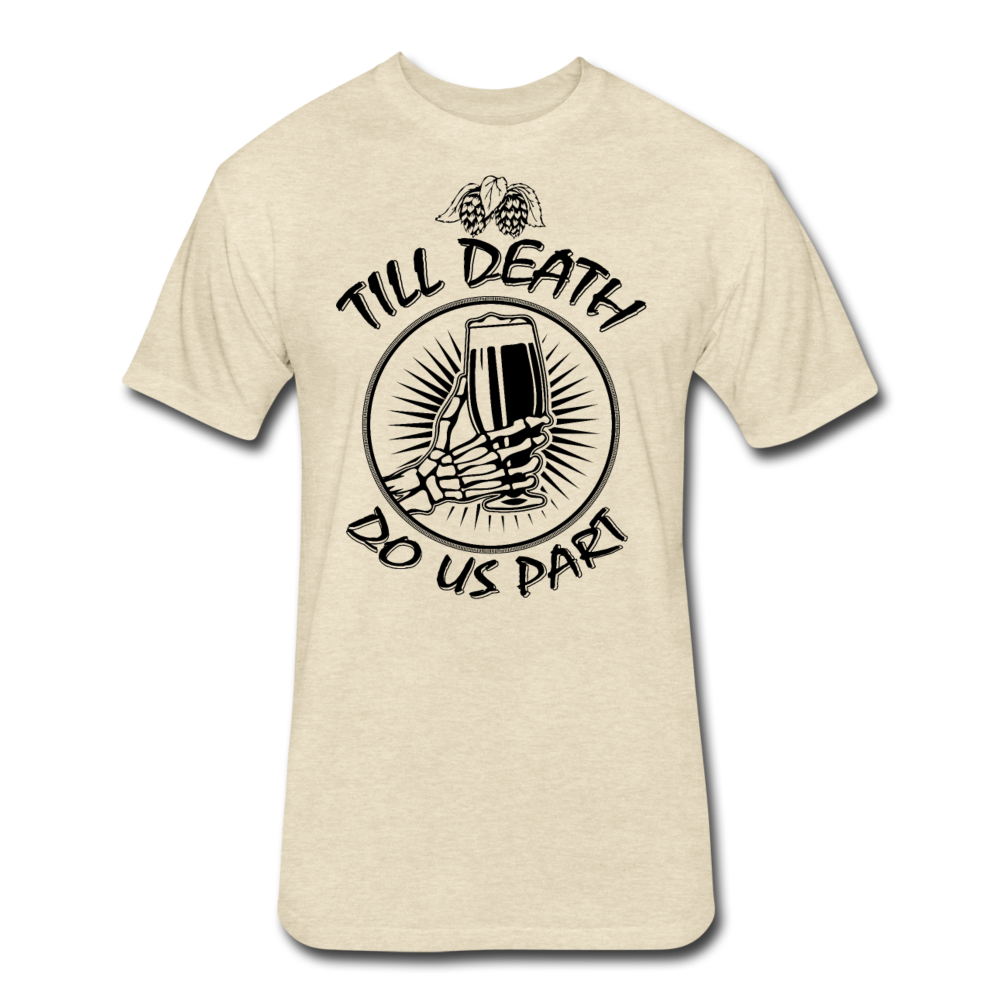 Fitted Cotton/Poly T-Shirt by Next Level - heather cream