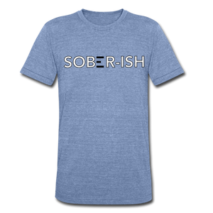 Sober-ish Unisex Tri-Blend T-Shirt - heather Blue