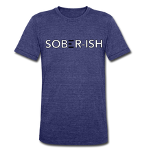 Load image into Gallery viewer, Sober-ish Unisex Tri-Blend T-Shirt - heather indigo
