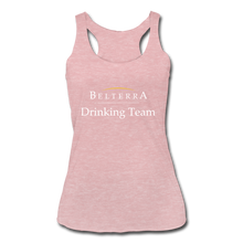 Load image into Gallery viewer, Belterra Drinking Team, Ladies Racerback Tank - heather dusty rose
