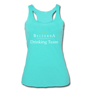 Belterra Drinking Team, Ladies Racerback Tank - turquoise