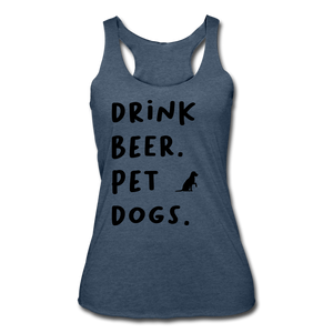Drink Beer Pet Dogs - heather navy