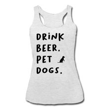 Load image into Gallery viewer, Drink Beer Pet Dogs - heather white
