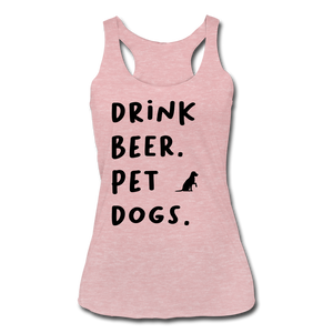 Drink Beer Pet Dogs - heather dusty rose